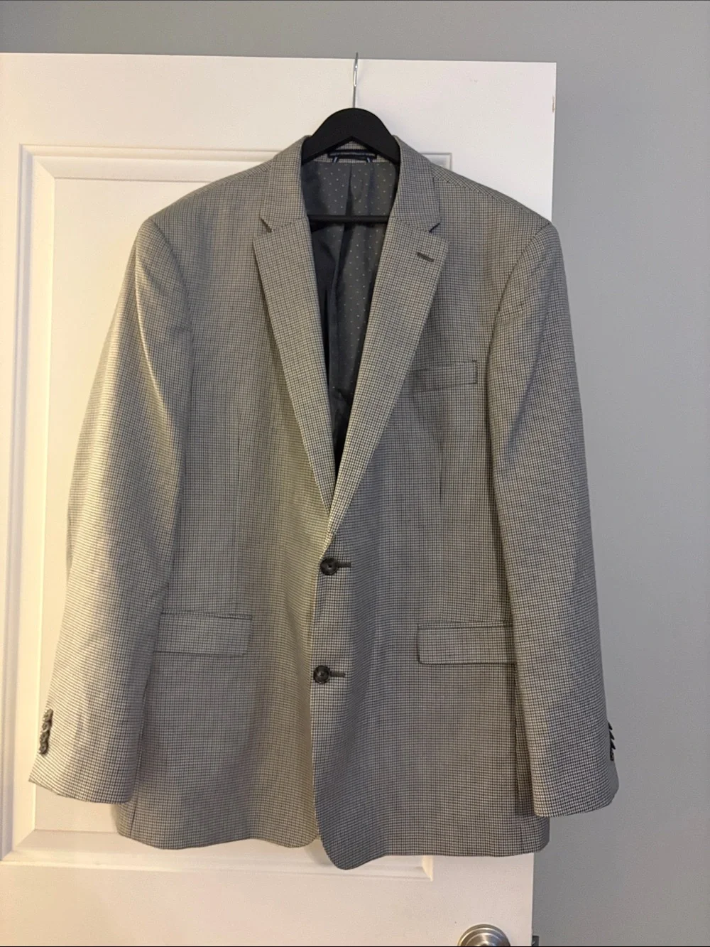 Tommy Hilfiger Gray Patterned Sport Coat